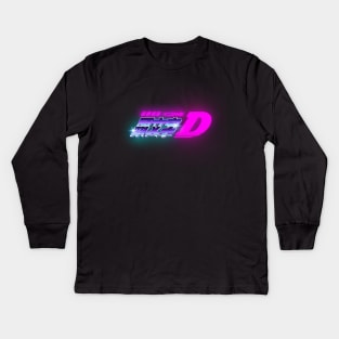 Initial D 80s retro logo Kids Long Sleeve T-Shirt